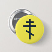 Russisch-Orthodoxe Kreuz Button (Vorne & Hinten)