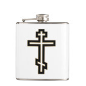 Russisch-Orthodoxe Kreuz Flachmann (Vorderseite)