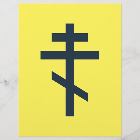 Russisch-Orthodoxe Kreuz Flyer (Vorne)