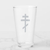 Russisch-Orthodoxe Kreuz Glas (Rückseite)