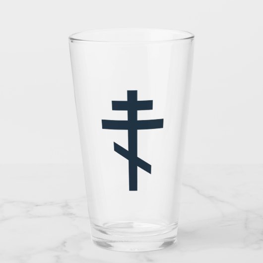Russisch-Orthodoxe Kreuz Glas (Vorderseite)