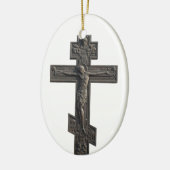 Russisch-Orthodoxe Kreuz Keramik Ornament (Links)