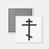 Russisch-Orthodoxe Kreuz Magnet (Vorderseite/Rückseite)