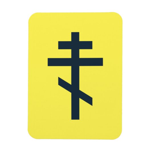 Russisch-Orthodoxe Kreuz Magnet (Vertikal)