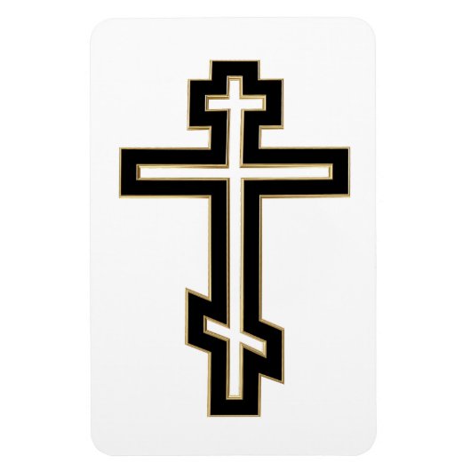 Russisch-Orthodoxe Kreuz Magnet (Vertikal)