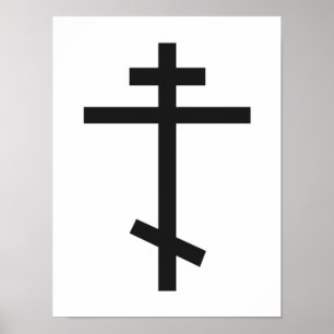 Russisch-Orthodoxe Kreuz Poster