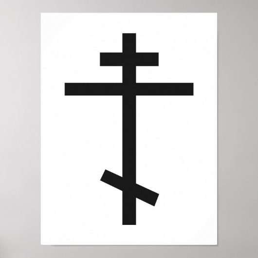 Russisch-Orthodoxe Kreuz Poster (Vorne)