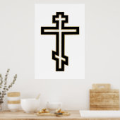 Russisch-Orthodoxe Kreuz Poster (Küche)