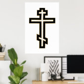 Russisch-Orthodoxe Kreuz Poster (Heimbüro)