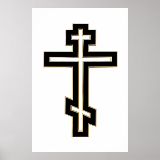 Russisch-Orthodoxe Kreuz Poster (Vorne)