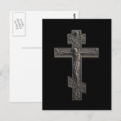 Russisch-Orthodoxe Kreuz Postkarte (Vorne/Hinten)