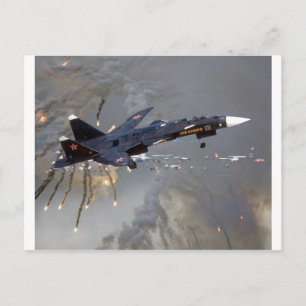 RUSSISCH SUKHOI SU-27 "FLANKER" POSTKARTE