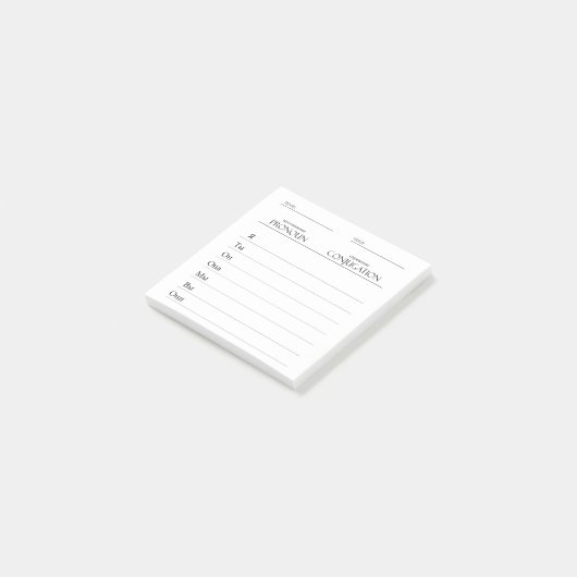 Russisch | Verbs Conjugation Practice Post-it Klebezettel (angewinkelt)