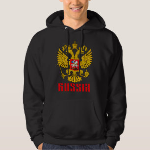 Russische Adlerflagge Hoodie