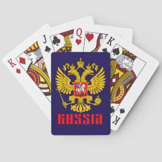 Russische Adlerflagge Spielkarten