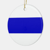 Russische Anti-Kriegsflagge ukrainische Invasion S Keramik Ornament (Links)