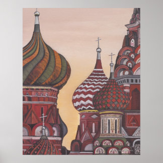 Russische Architektur Poster