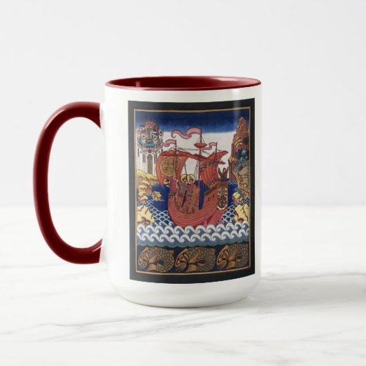 RUSSISCHE ART NOVEAU TASSE (Links)