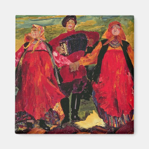 Russische Bauern singen Magnet