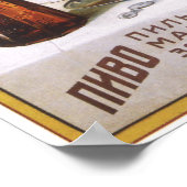 Russische Bienenwerbung 1896 Poster (Ecke)