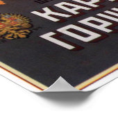 Russische Bienenwerbung 1900 Poster (Ecke)