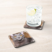 RUSSISCHE BLAUE CAT-UNTERSETZER GETRÄNKEUNTERSETZER (Rechte Seite)