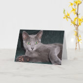 Russische blaue Karte (Gelbe Blume)