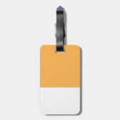 Russische blaue Kätzchen u. Dackel-Welpen Gepäckanhänger (Rückseite vertikal)