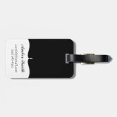 Russische blaue Katze Gepäckanhänger (Rückseite horizontal)