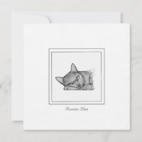 Russische Blaue Katze Zurzeit Zeichnend