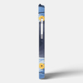 Russische Blaukatzengelbe Blumen Case-Mate iPhone Hülle (Rückseite / Links)