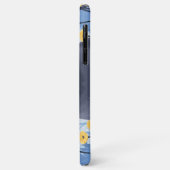 Russische Blaukatzengelbe Blumen Case-Mate iPhone Hülle (Hinten/Links)