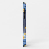 Russische Blaukatzengelbe Blumen Case-Mate iPhone Hülle (Hinten/Links)