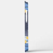 Russische Blaukatzengelbe Blumen Case-Mate iPhone Hülle (Rückseite / Links)