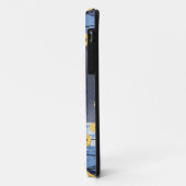 Russische Blaukatzengelbe Blumen Case-Mate iPhone Hülle (Hinten/Links)
