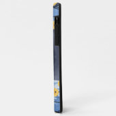 Russische Blaukatzengelbe Blumen Case-Mate iPhone Hülle (Hinten/Links)