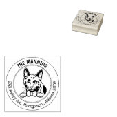 Russische Blue Cat-Rücksendeadresse Gummistempel (Stempel)