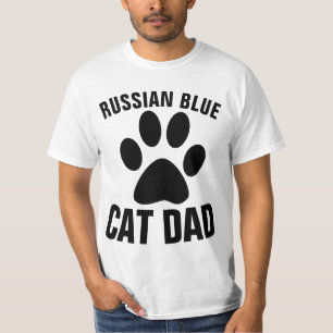 RUSSISCHE BLUE CAT VATER T - Shirt