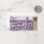 Russische Briefmarke Kuskovo Mitteilungskarte (Vorderseite/Rückseite Beispiel)