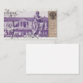 Russische Briefmarke Kuskovo Mitteilungskarte (Vorne/Hinten)