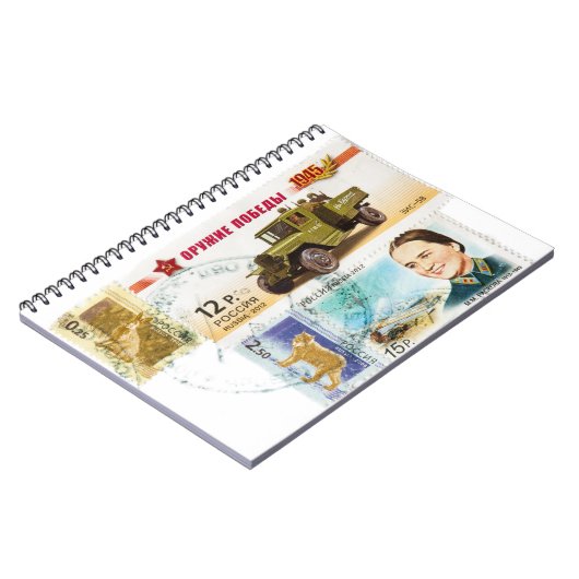 Russische Briefmarke Notizblock (Linke Seite)
