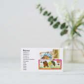 Russische Briefmarke Visitenkarte (Stehend Vorderseite)