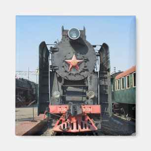 Russische Dampflokomotive P36-0001. Baujahr 1950 Magnet