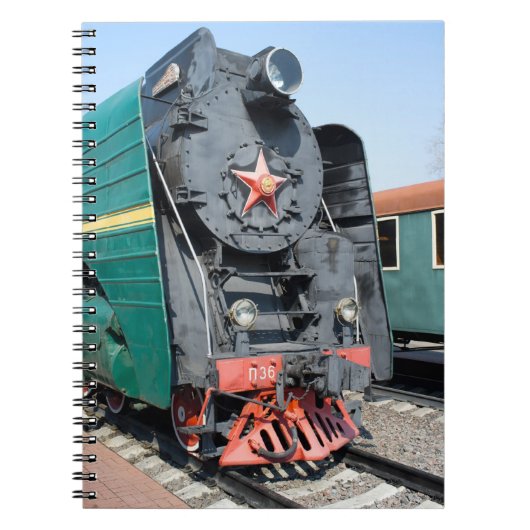 Russische Dampflokomotive P36-0001. Baujahr 1950 Notizblock (Vorderseite)