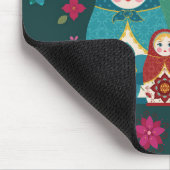 Russische Dollars grün Mousepad (Ecke)