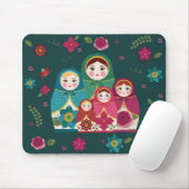 Russische Dollars grün Mousepad (Mit Mouse)