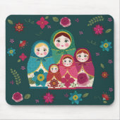 Russische Dollars grün Mousepad (Vorne)