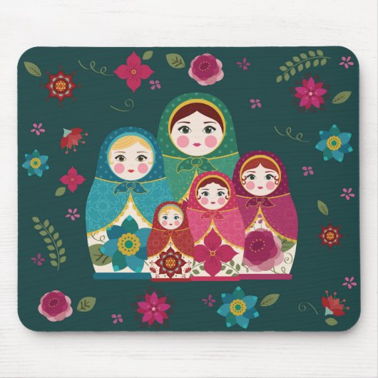 Russische Dollars grün Mousepad (Vorne)