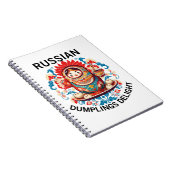 Russische Dumplings Delight Notizblock (Rechte Seite)