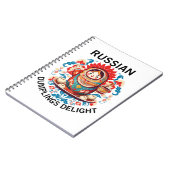 Russische Dumplings Delight Notizblock (Linke Seite)